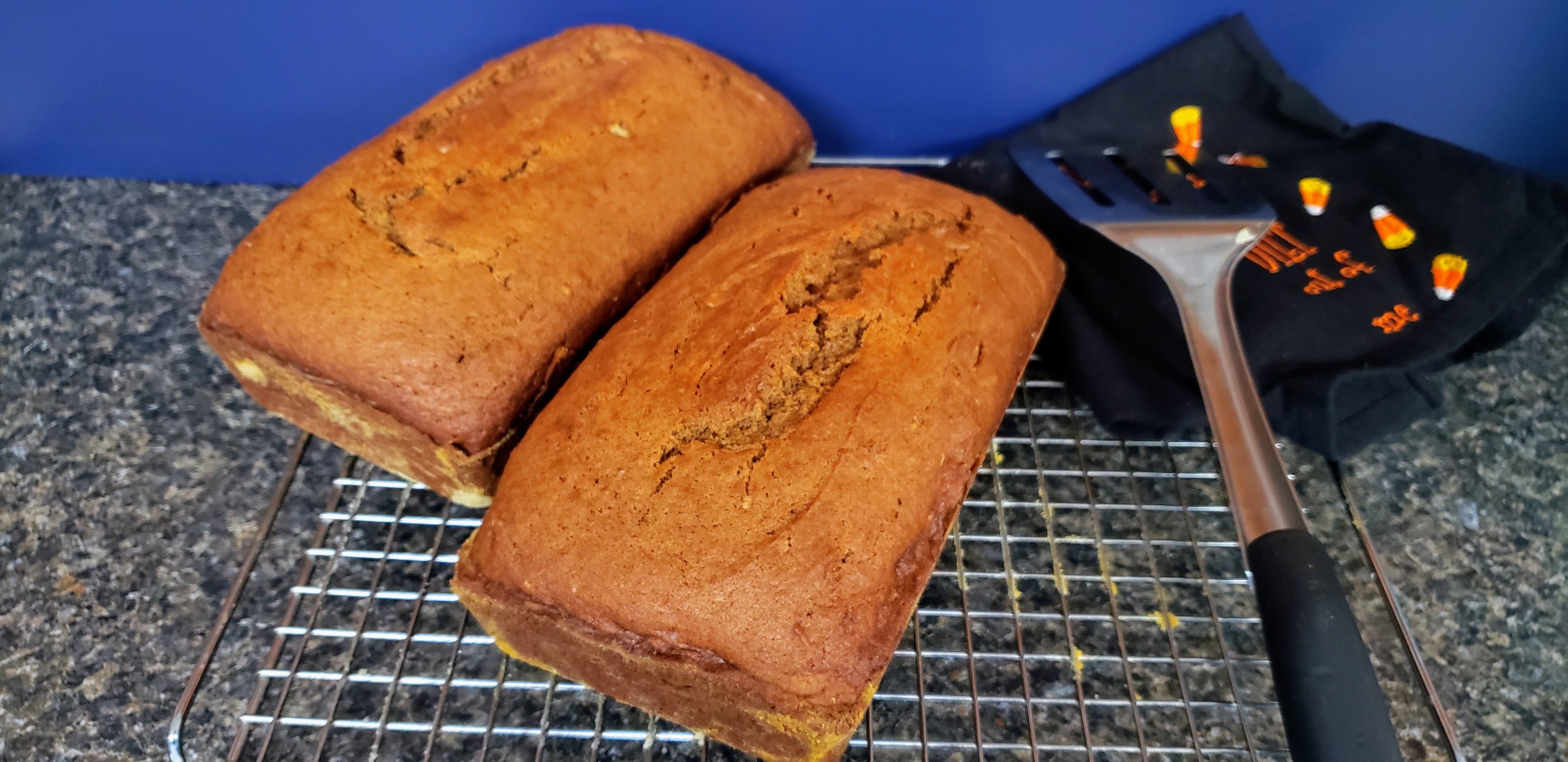 two pumpkin loaves